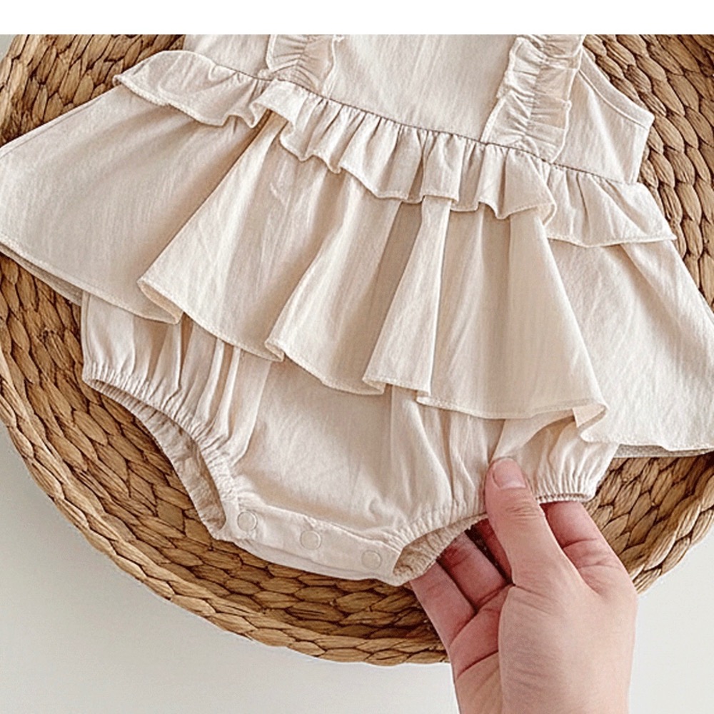 商品: 【 26199║ 🌼2026夏季🌼韓版可愛花邊哈衣】-細節圖10