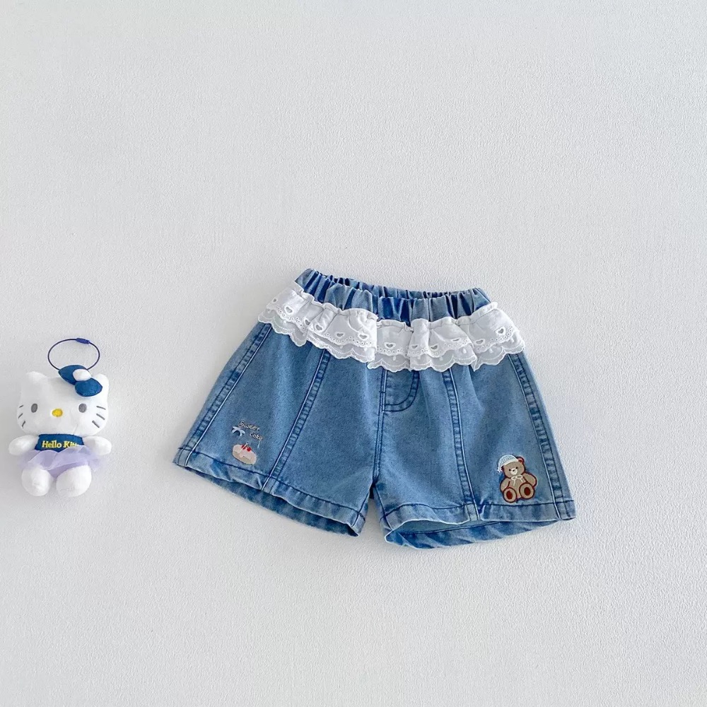 商品: 【 26208║ 🌼2026夏季🌼小熊吊帶上衣+花邊牛仔褲套裝】-細節圖8