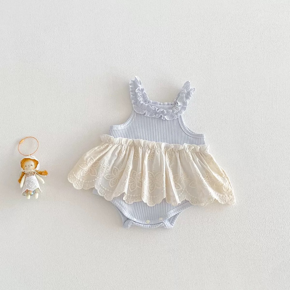 商品: 【 26210║ 🌼2026夏季🌼針織吊帶拼接包屁衣】-細節圖2