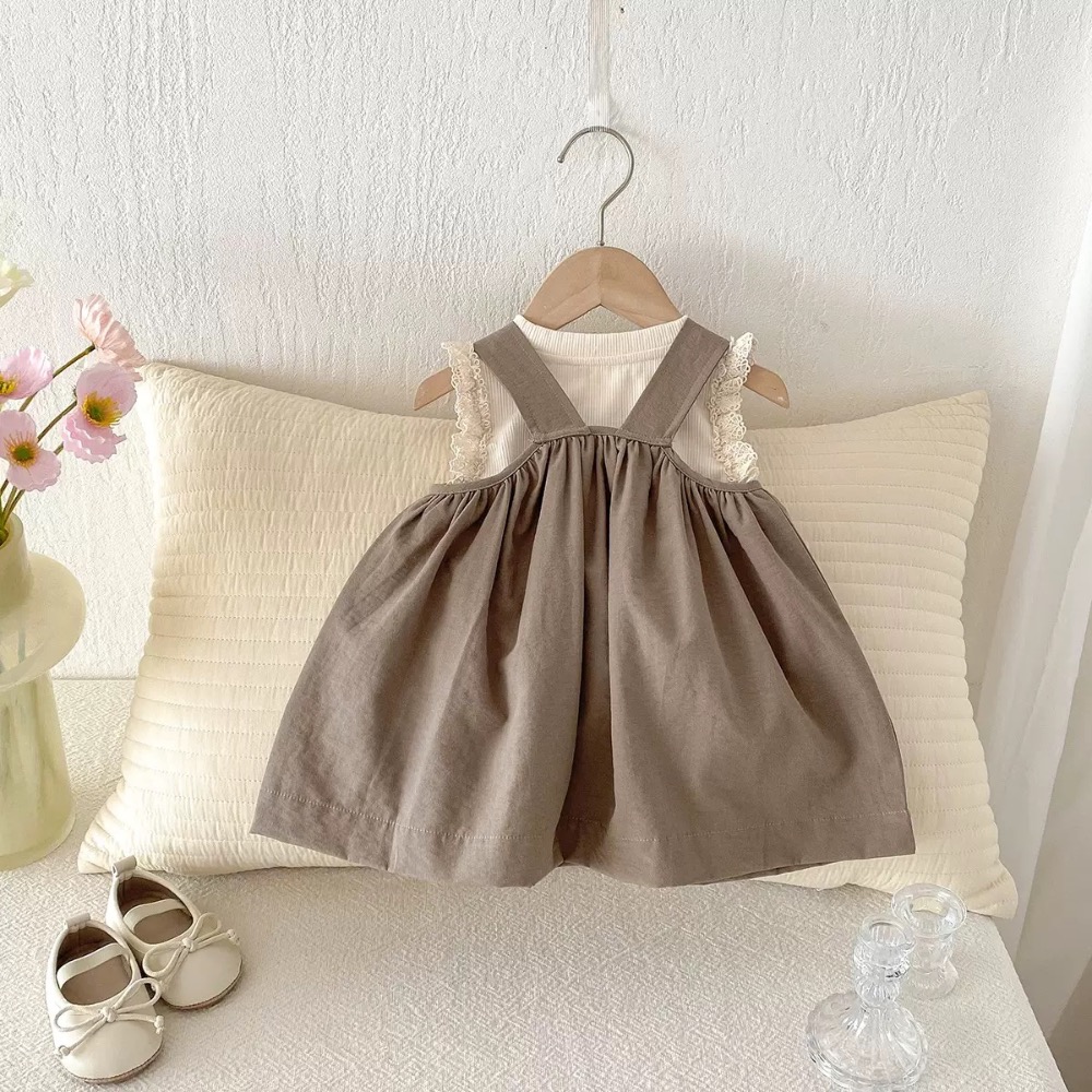 商品: 【 26212║ 🌼2026夏季🌼花邊背心+連衣裙兩件套裝】-細節圖4
