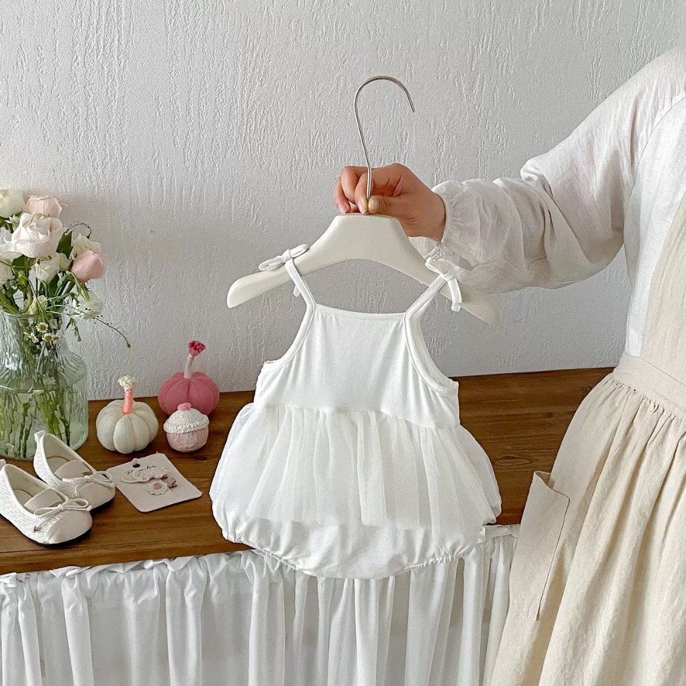 商品: 【 26215║ 🌼2026夏季🌼吊帶卡通印花拼色包屁衣】-細節圖3