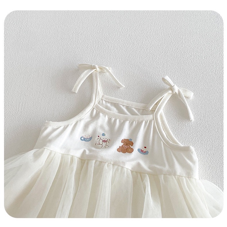商品: 【 26215║ 🌼2026夏季🌼吊帶卡通印花拼色包屁衣】-細節圖4
