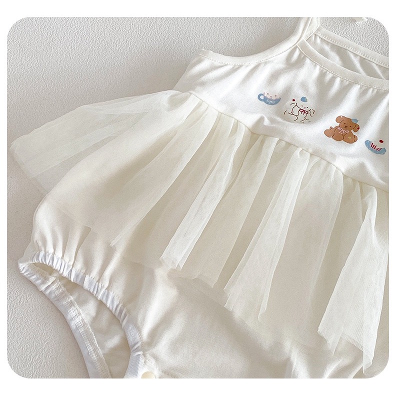 商品: 【 26215║ 🌼2026夏季🌼吊帶卡通印花拼色包屁衣】-細節圖5