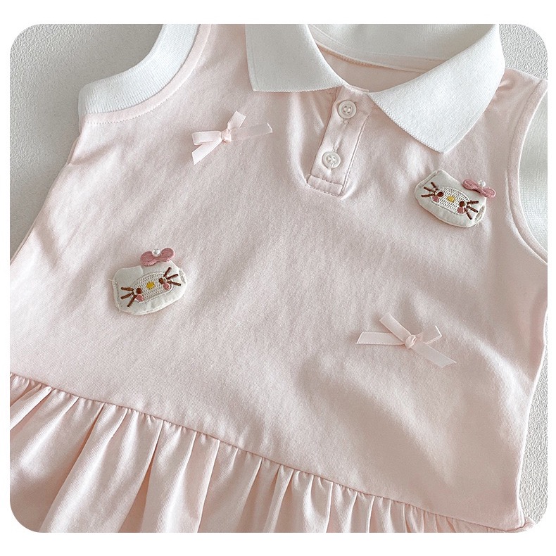 商品: 【 26219║ 🌼2026夏季🌼甜美無袖卡通背心裙】-細節圖5