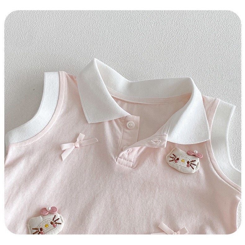 商品: 【 26219║ 🌼2026夏季🌼甜美無袖卡通背心裙】-細節圖8