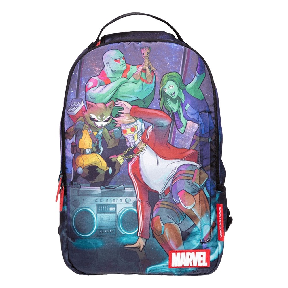 Sprayground DLX 聯名系列 Breakdancers 星際異攻隊跳街舞 潮流筆電後背包-細節圖2