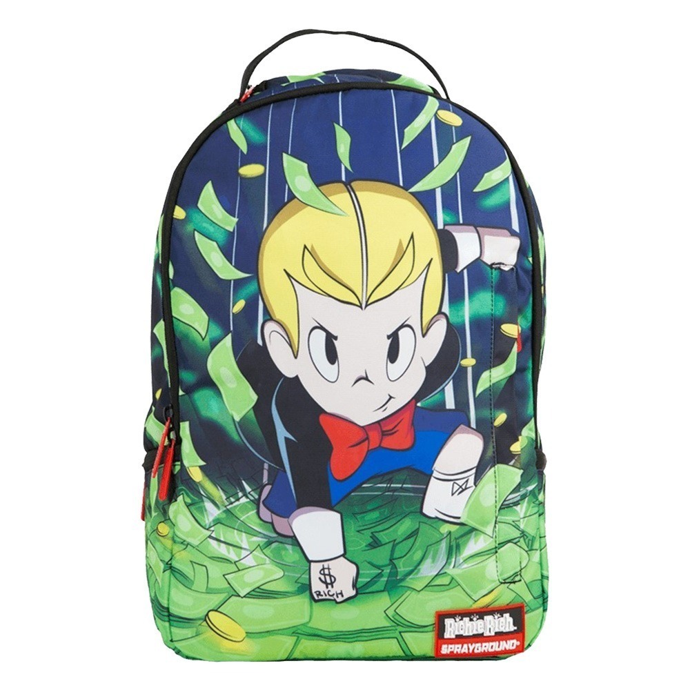Sprayground DLX 聯名系列 Richie Rich 財神當家 超能力 潮流筆電後背包-細節圖2