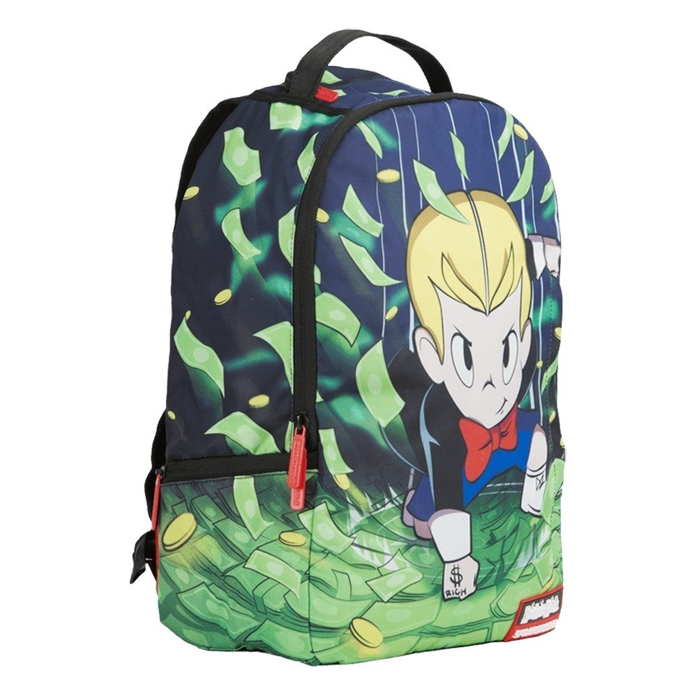 Sprayground DLX 聯名系列 Richie Rich 財神當家 超能力 潮流筆電後背包-細節圖4
