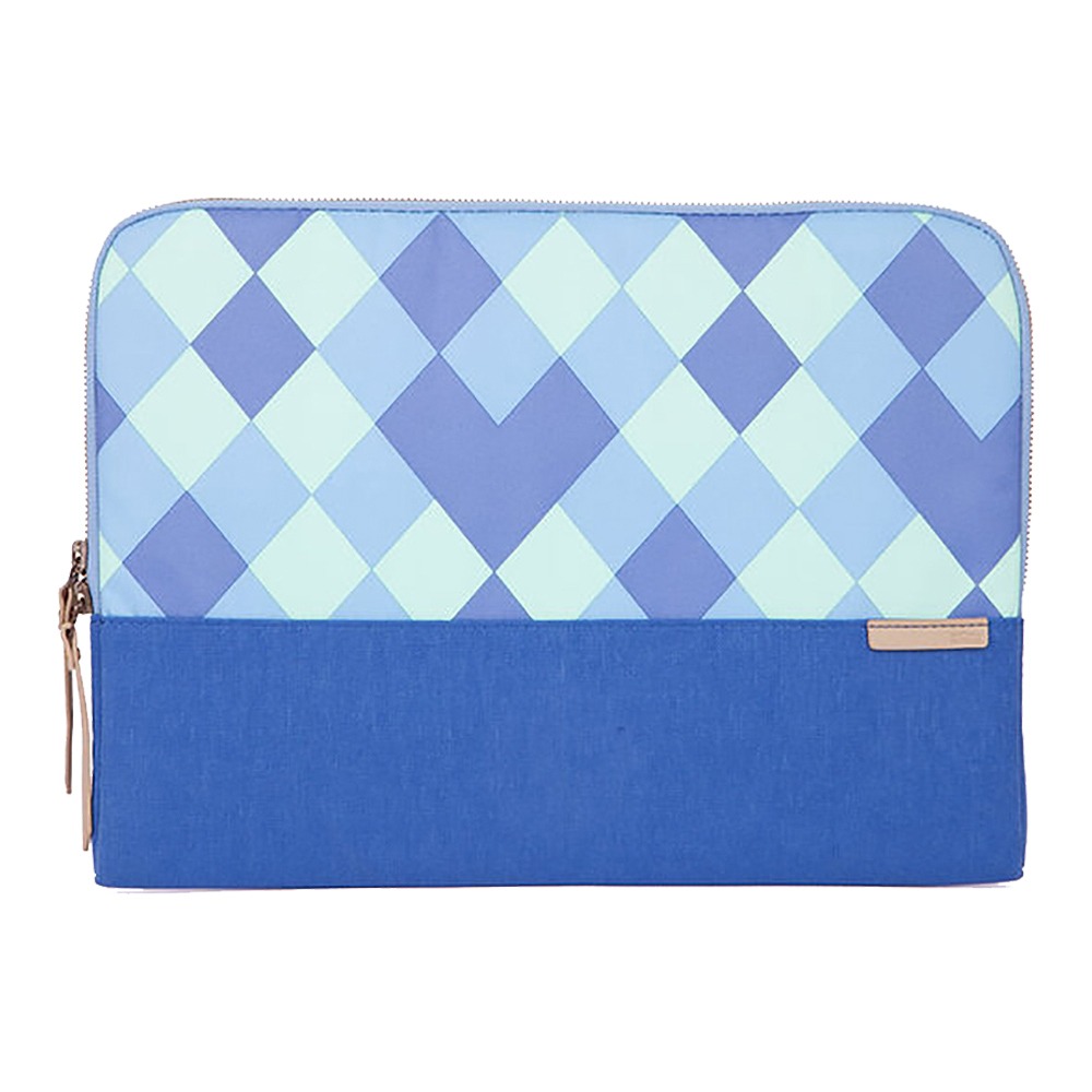 STM Grace Sleeve 15吋 時尚菱格紋 筆電內袋 (藍)-細節圖2