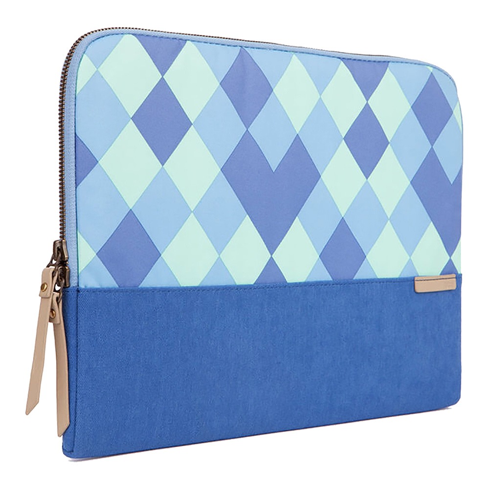 STM Grace Sleeve 15吋 時尚菱格紋 筆電內袋 (藍)-細節圖3