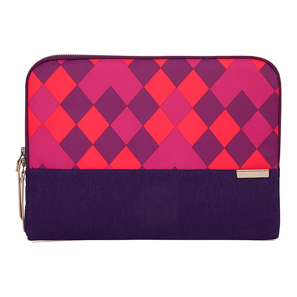 STM Grace Sleeve 15吋 時尚菱格紋 筆電內袋 (紫)-細節圖2