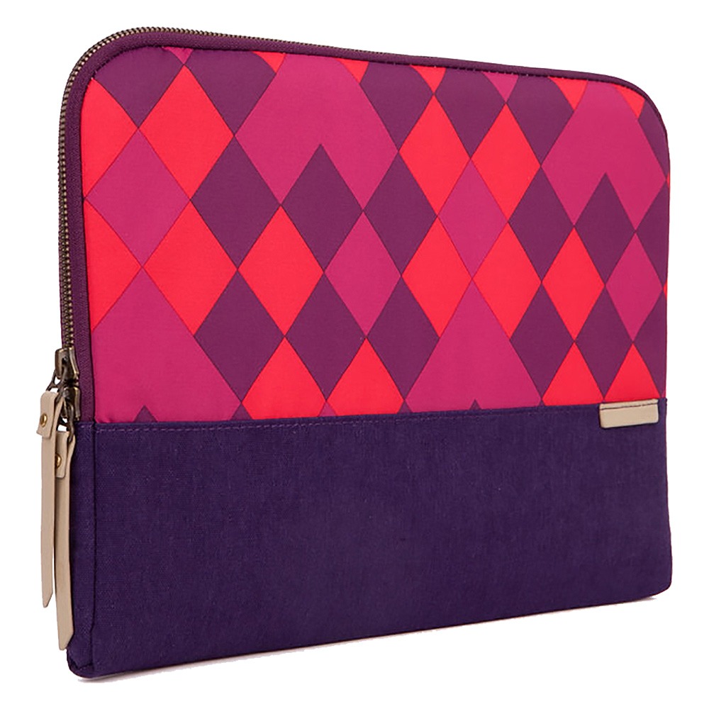 STM Grace Sleeve 15吋 時尚菱格紋 筆電內袋 (紫)-細節圖3