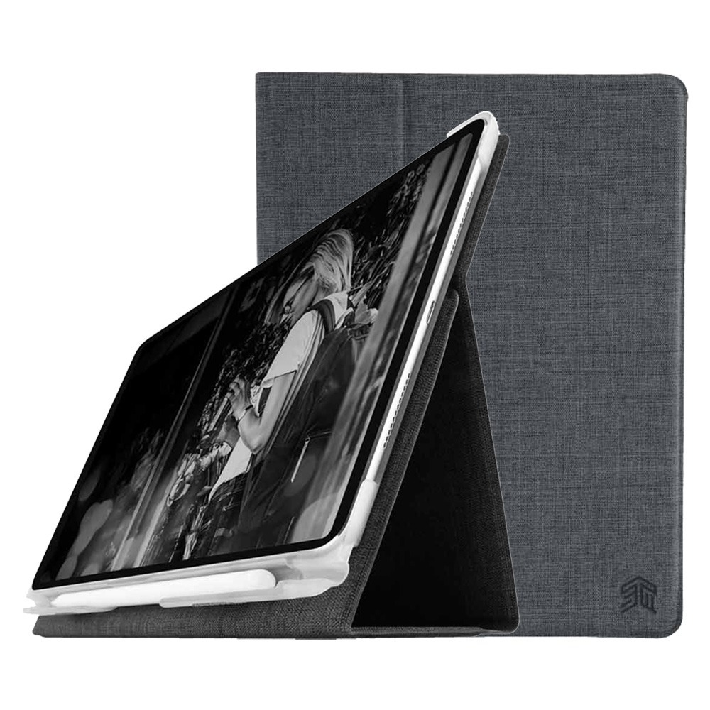 STM Atlas iPad Pro 11吋 (第一代) 高質感翻蓋平板保護殼 (碳灰)-細節圖6