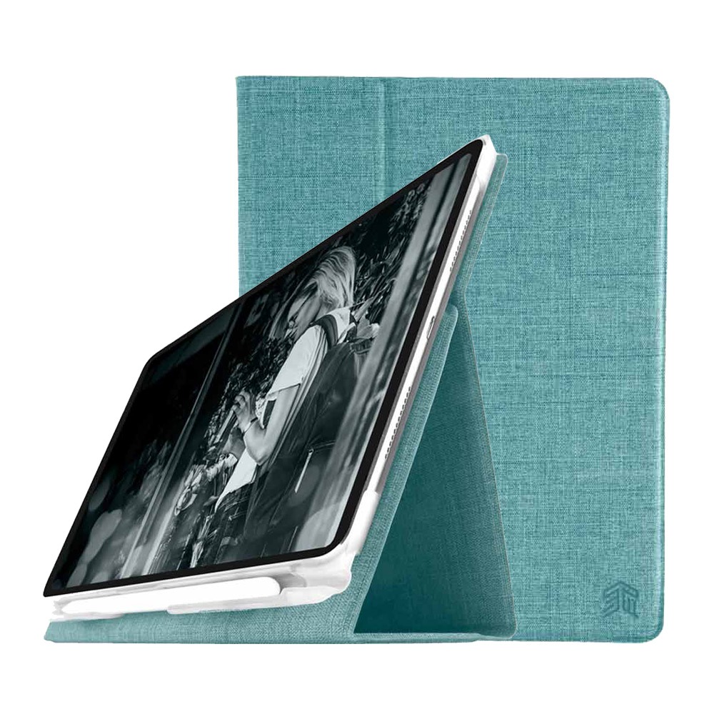 STM Atlas iPad Pro 11吋 (第一代) 高質感翻蓋平板保護殼 (湖水綠)-細節圖6