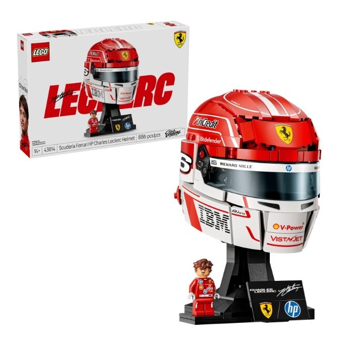 正版樂高 Editions Sports系列 LEGO 43014 夏爾·勒克萊爾頭盔-細節圖2