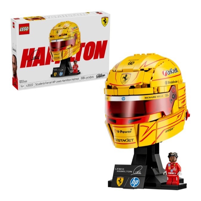 正版樂高 Editions Sports系列 LEGO 43022 路易斯·漢米爾頓頭盔-細節圖2