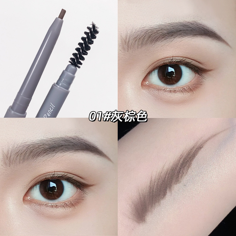 【台灣現貨】TESSO LIFE｜赫瑩 自動雙頭眉筆 雙頭眉筆 抖音爆款雙頭畫眉筆 防水防汗眉筆 不脫妝不易掉色不暈染-規格圖9