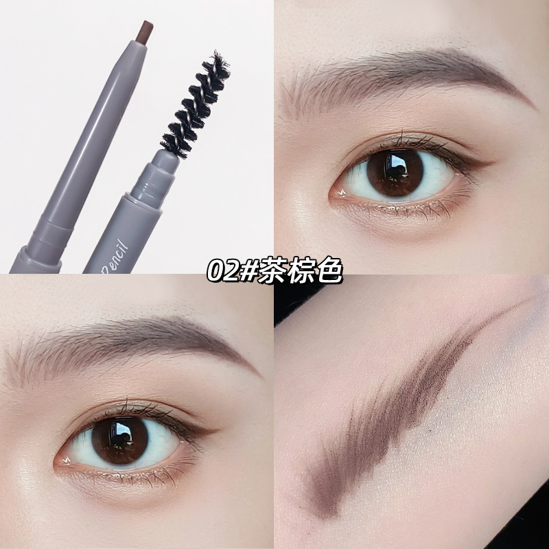 【台灣現貨】TESSO LIFE｜赫瑩 自動雙頭眉筆 雙頭眉筆 抖音爆款雙頭畫眉筆 防水防汗眉筆 不脫妝不易掉色不暈染-規格圖9