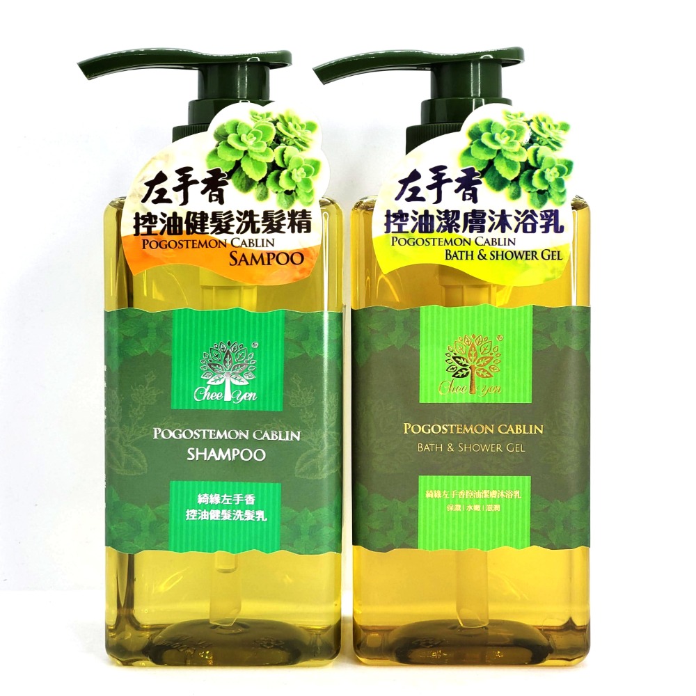 CHEE YEN綺緣 左手香控油潔膚沐浴乳 左手香控油健髮洗髮精【海芋城堡】-規格圖2