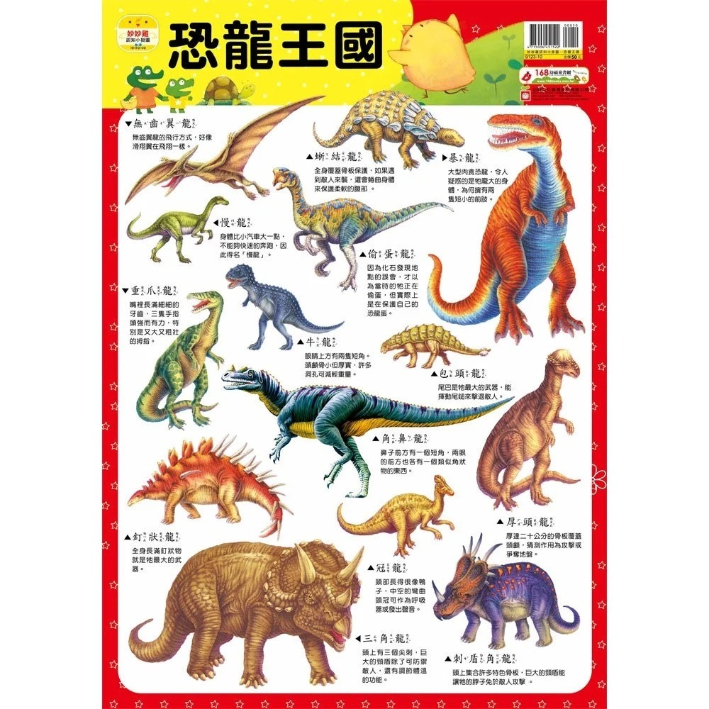 📚幼福文化📚妙妙雞認知小掛圖 交通工具 日常用品 動物 海洋世界 恐龍 圖鑑 幼兒啟蒙-細節圖6