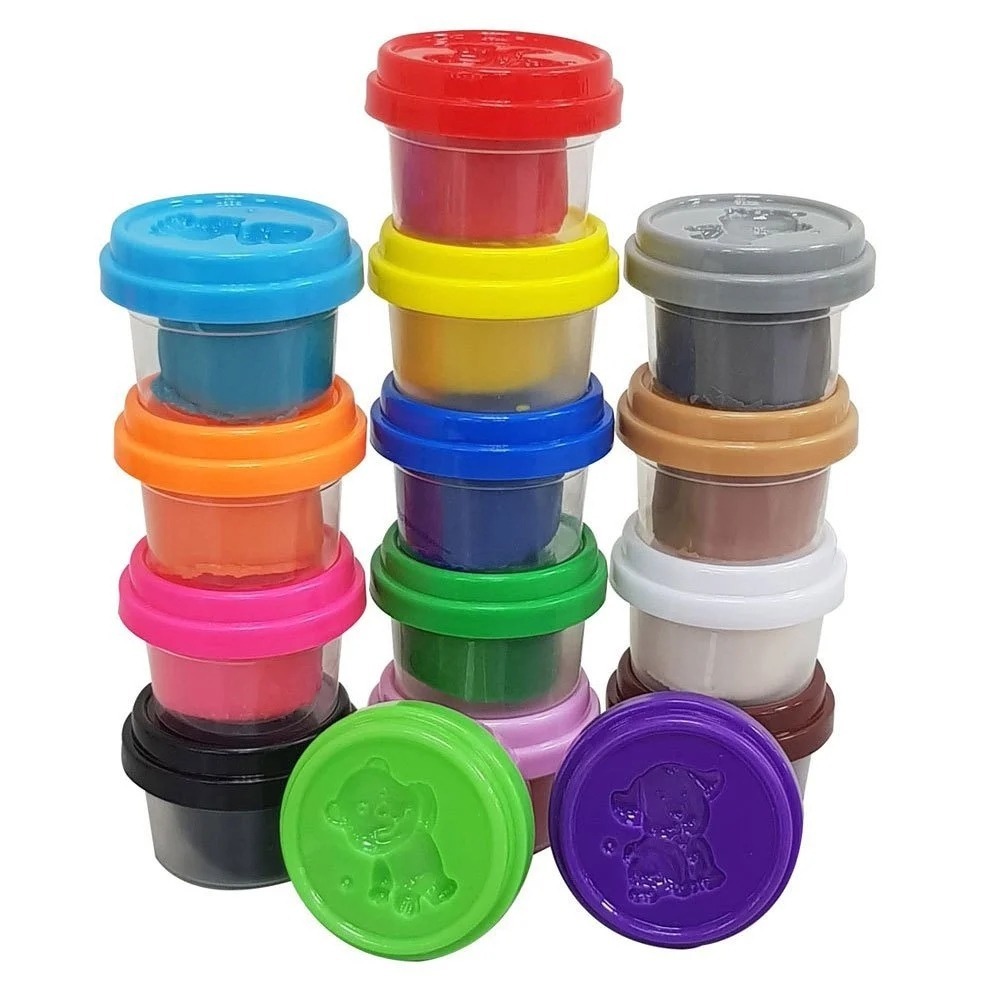 📚幼福文化📚忍者兔安全小麥黏土：15色可愛動物澎派包 創意 美勞 精細動作訓練-細節圖3