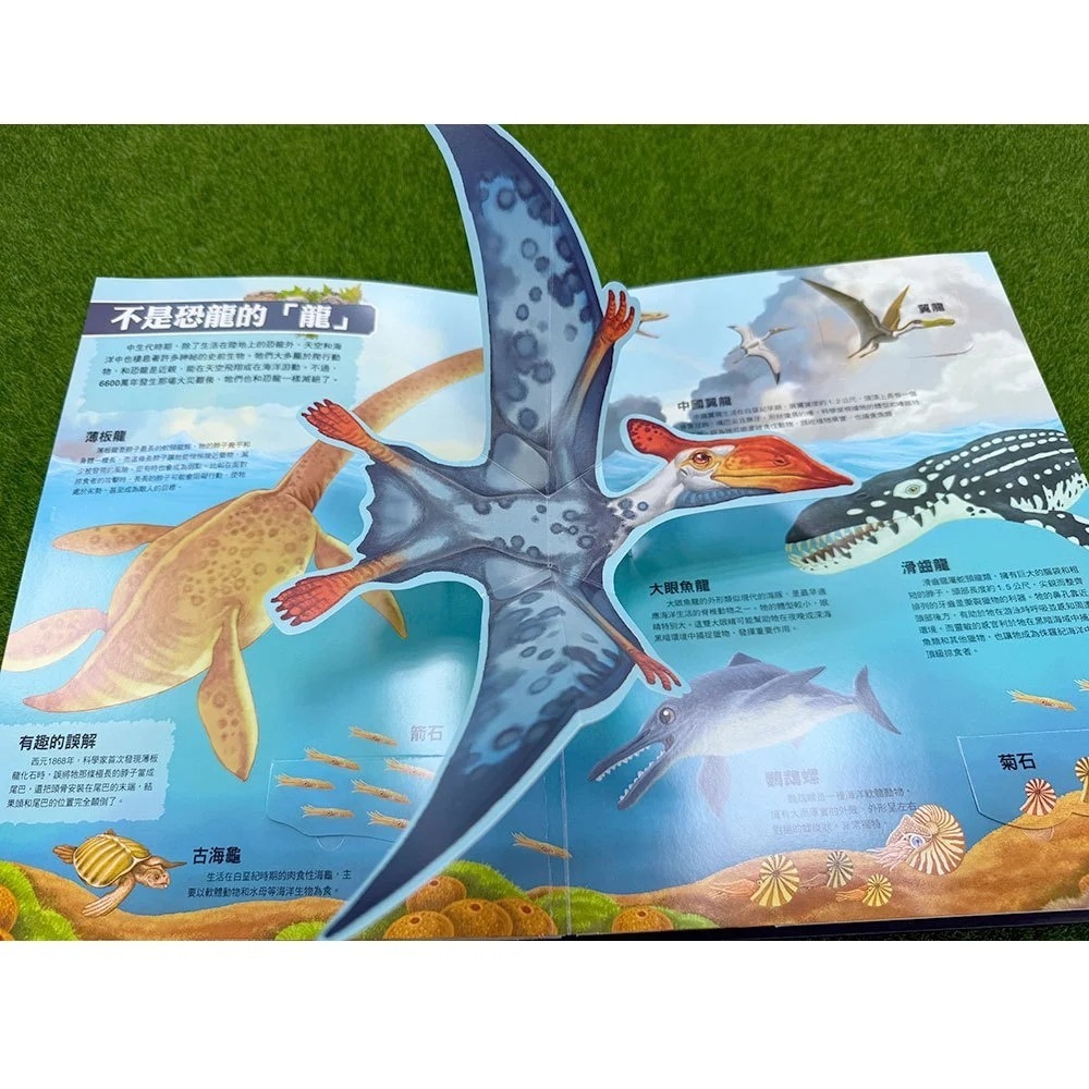 📚幼福文化📚大知識大百科3D立體書：大恐龍 pop-up 翻翻書 遊戲書 生日禮物 圖鑑書-細節圖3