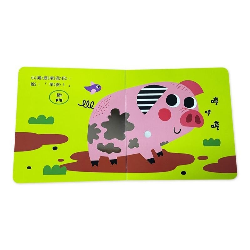 📚京采文教📚寶貝觸覺聽聽書：快樂農場 500001 有聲書 觸覺書 資優教育 幼兒啟蒙 認知學習-細節圖4