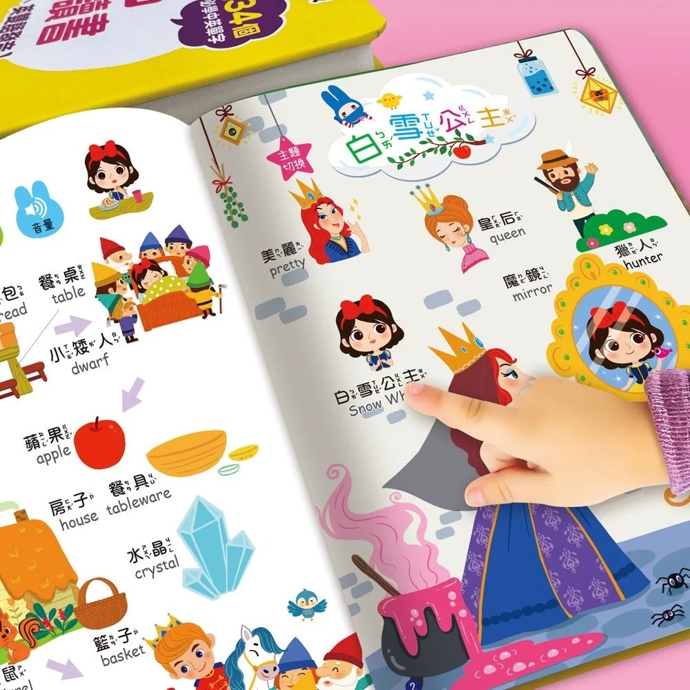 📚幼福文化📚手指按按雙語童話閱讀學習點讀書 【中、英雙語發音】聲音書 有聲書 多感官 語言啟蒙 資優教育-細節圖3
