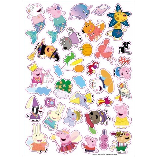 📚京甫出版社📚粉紅豬小妹磁貼遊樂書─童話奇遇(NEW) PG036K跨頁遊戲場景 遊戲造型磁貼 配對 幼兒啟蒙益智-細節圖4