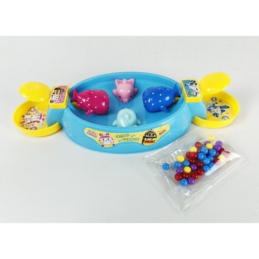 📚京甫出版社📚波力 趣味珠珠搶奪賽  PL041K 吃珠玩具 對戰遊戲 親子益智 反應力 手眼協調-細節圖2