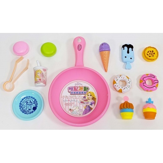 📚京甫出版社📚迪士尼公主 甜點派對 烘焙師遊戲組 QHE01B 廚房玩具 家家酒 食物模型-細節圖2