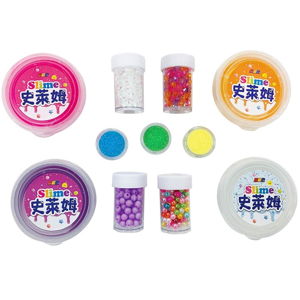 智酷玩具屋《幼福文化》忍者兔 Slime史萊姆閃亮派對套組9125-33 安全無毒 DIY 史萊姆 創意手作 派對玩具-細節圖2