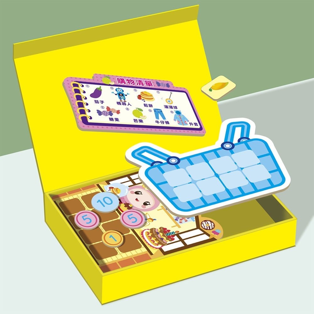 📚幼福文化📚忍者兔超市購物車：算術桌遊組9122-66 購物遊戲 金錢使用 買賣遊戲 超市遊戲 家家酒 數學益-細節圖3