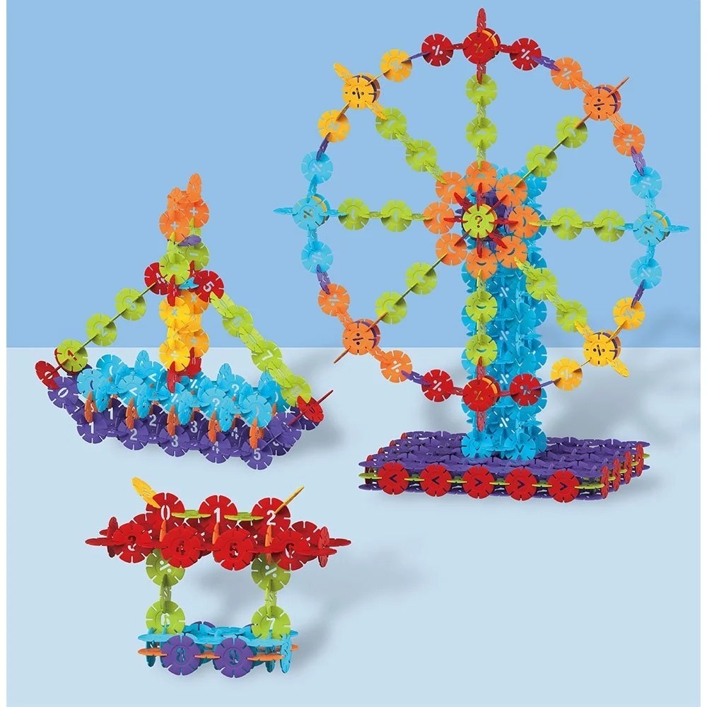 📚幼福文化📚忍者兔感統數字雪花片 9125-54 空間感 想像力 手眼協調 認知啟蒙 資優教育 益智玩具-細節圖2