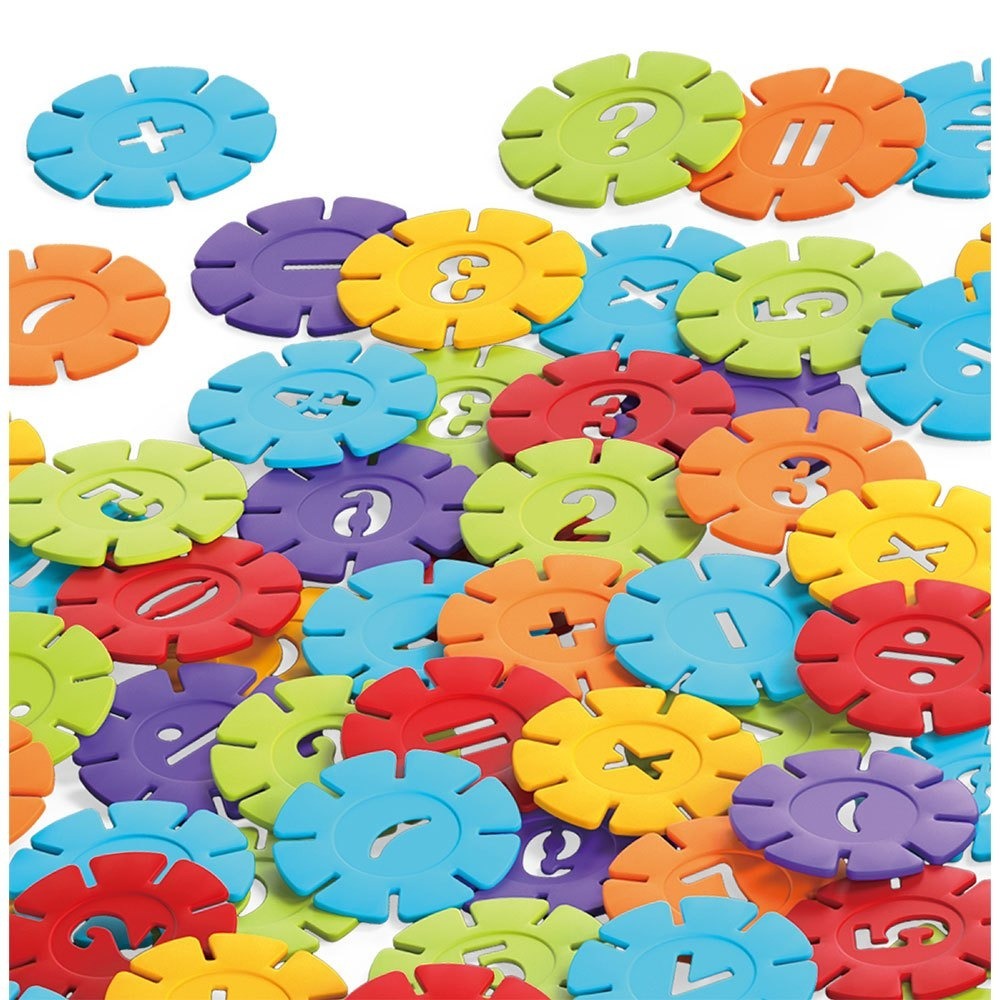 📚幼福文化📚忍者兔感統數字雪花片 9125-54 空間感 想像力 手眼協調 認知啟蒙 資優教育 益智玩具-細節圖3