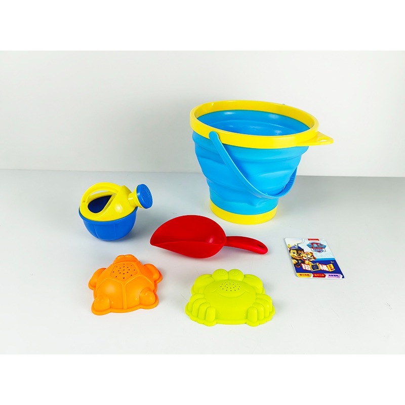 📚京甫出版社📚正版授權 汪汪隊立大功 摺疊桶玩沙組 WA008B ST安全玩具 夏天玩具 玩水玩沙工具-細節圖3