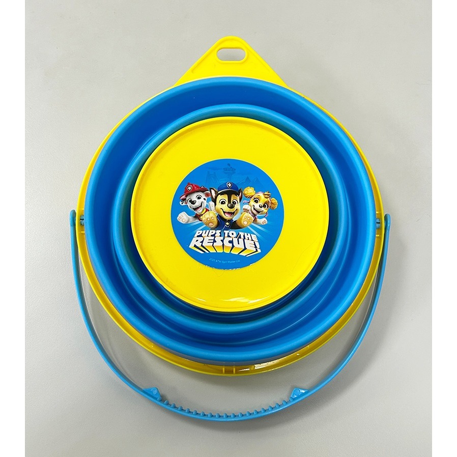 📚京甫出版社📚正版授權 汪汪隊立大功 摺疊桶玩沙組 WA008B ST安全玩具 夏天玩具 玩水玩沙工具-細節圖4