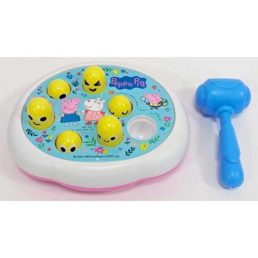 📚京甫出版社📚粉紅豬小妹 趣味打地鼠  PG041D 親子遊戲 幼兒遊戲 反應力 專注力 手眼協調 敲敲樂 鯊魚寶寶-細節圖2