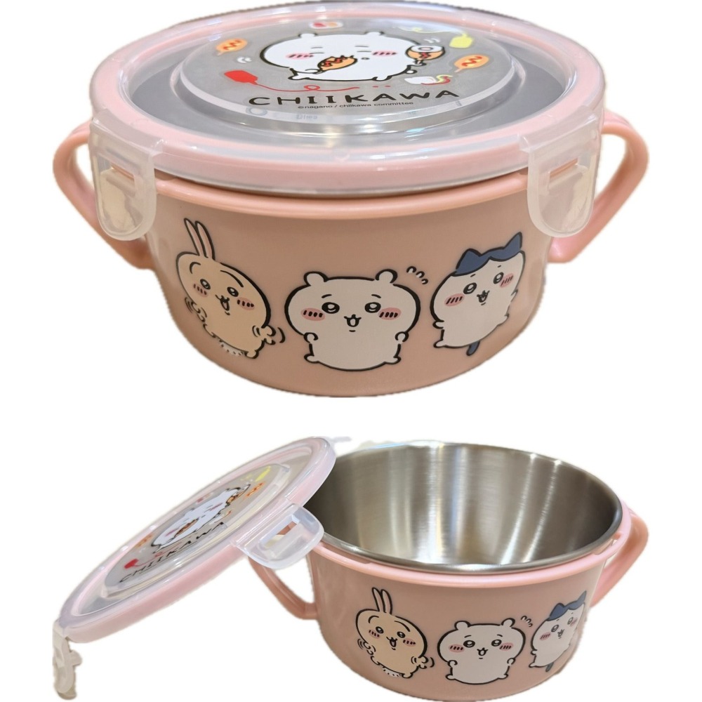 📚敦景企業📚台灣製 正版授權 不銹鋼雙耳隔熱餐碗 幼兒園餐碗 兒童餐碗 午餐碗 人魚漢頓 蠟筆小新 吉伊卡哇 安全-細節圖8