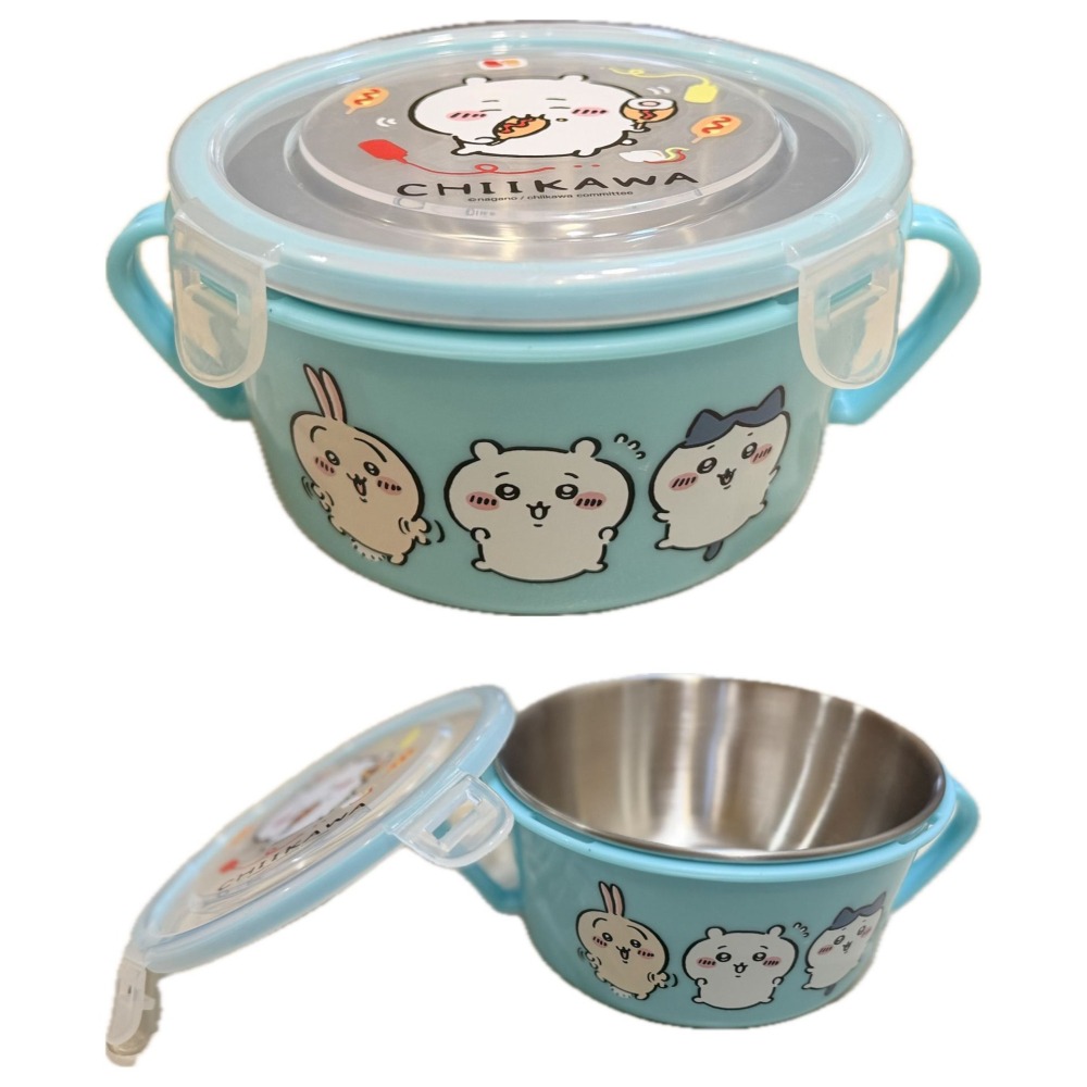 📚敦景企業📚台灣製 正版授權 不銹鋼雙耳隔熱餐碗 幼兒園餐碗 兒童餐碗 午餐碗 人魚漢頓 蠟筆小新 吉伊卡哇 安全-細節圖9