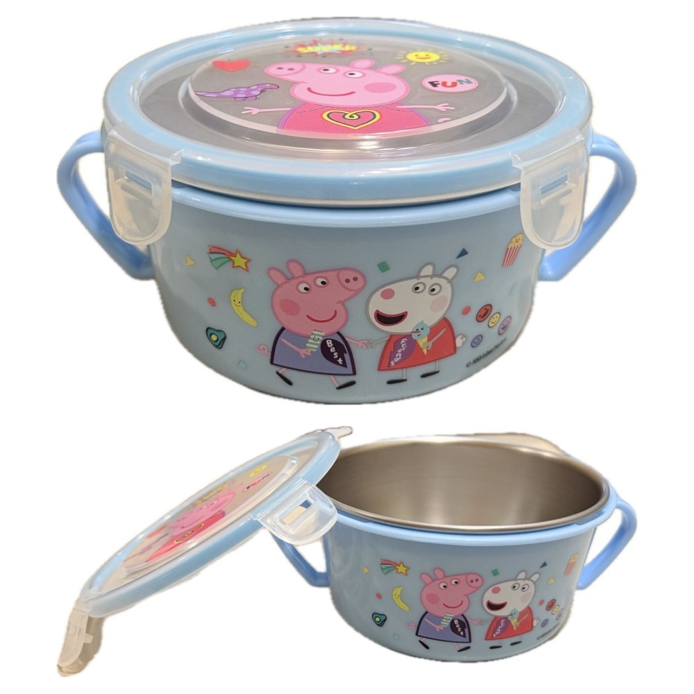 📚敦景企業📚台灣製 正版授權 不銹鋼雙耳隔熱餐碗 幼兒園餐碗 兒童餐碗 午餐碗 粉紅豬小妹 佩佩豬 汪汪隊立大功 安-細節圖7