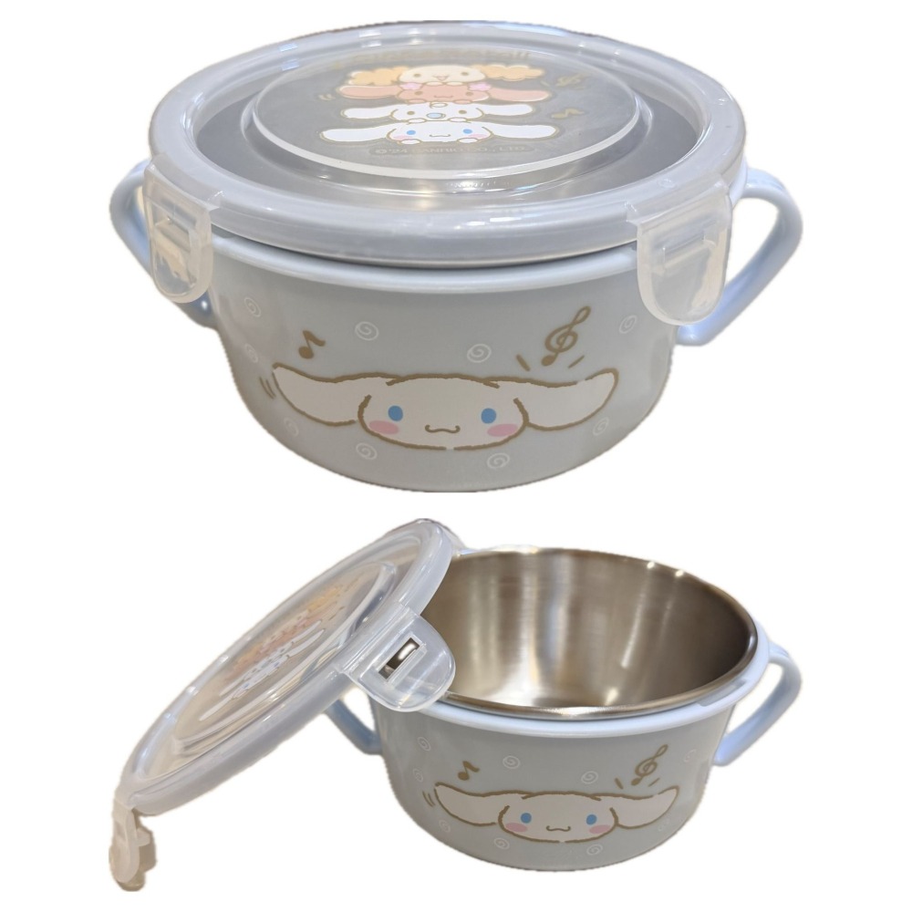 📚敦景企業📚台灣製 正版授權 不銹鋼雙耳隔熱餐碗 幼兒園餐碗 兒童餐碗 午餐碗 大耳狗 布丁狗 美樂蒂 酷洛米 安全-細節圖6