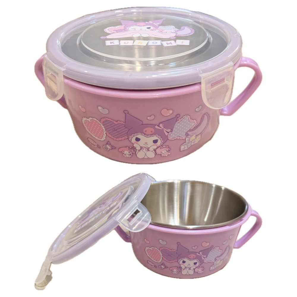 📚敦景企業📚台灣製 正版授權 不銹鋼雙耳隔熱餐碗 幼兒園餐碗 兒童餐碗 午餐碗 大耳狗 布丁狗 美樂蒂 酷洛米 安全-細節圖9