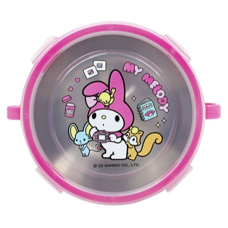 📚敦景企業📚台灣製 正版授權 不銹鋼雙耳隔熱餐碗 幼兒園餐碗 兒童餐碗 午餐碗 大耳狗 布丁狗 美樂蒂 酷洛米 安全-規格圖9