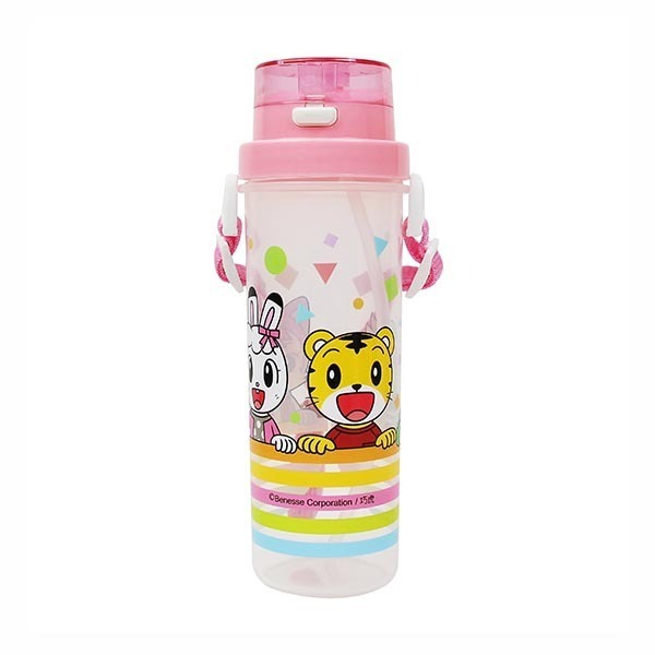 ⭐敦景企業⭐正版授權 台灣製造 巧虎 黃色 粉色 小巧吸管水壺 (500cc) 背帶水壺 兒童水壺 塑膠水壺-細節圖3