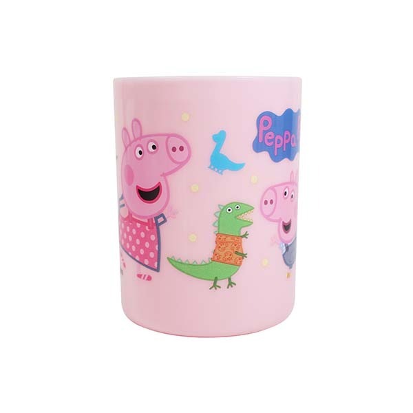 ⭐敦景企業⭐ 台灣製 正版授權 佩佩豬 粉紅豬小妹 PP牙刷杯 漱口杯 塑膠杯 提把杯 兒童杯子 小杯子 學習杯-細節圖2