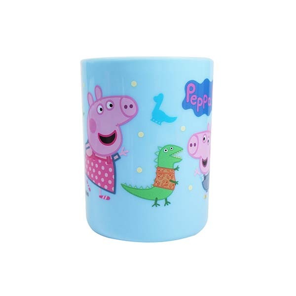 ⭐敦景企業⭐ 台灣製 正版授權 佩佩豬 粉紅豬小妹 PP牙刷杯 漱口杯 塑膠杯 提把杯 兒童杯子 小杯子 學習杯-規格圖5