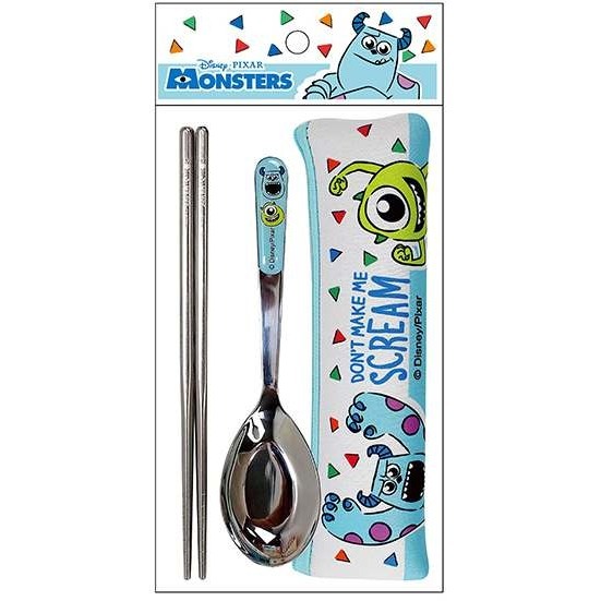 ⭐敦景企業⭐潛水布不鏽鋼餐具組 兒童餐具 卡通餐具 304不鏽鋼 附袋餐具 吉伊卡哇 熊抱哥 怪獸電力公司-細節圖5