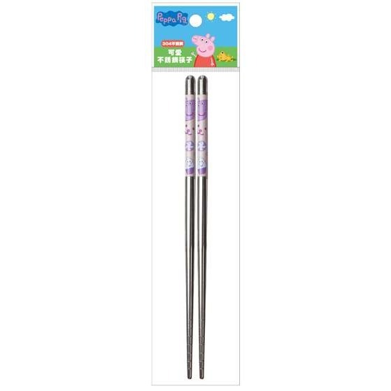 ⭐敦景企業⭐ 正版授權 304 可愛不鏽鋼筷子 兒童餐具 兒童筷 kitty 佩佩豬 布丁狗 玩具總動員 小熊維尼-細節圖2