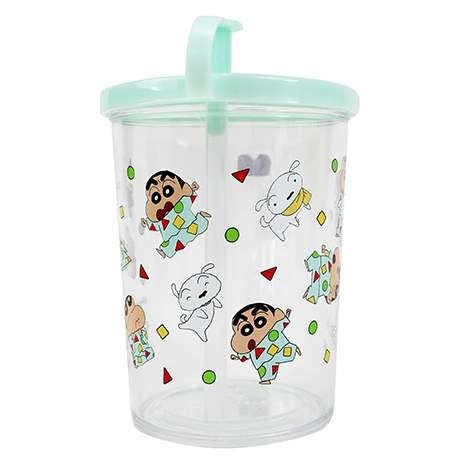 ⭐敦景企業⭐正版授權 台灣製 兒童吸管杯 塑膠杯 學習杯 幼兒 喝水杯 巧虎 巧連智 蠟筆小新-規格圖8